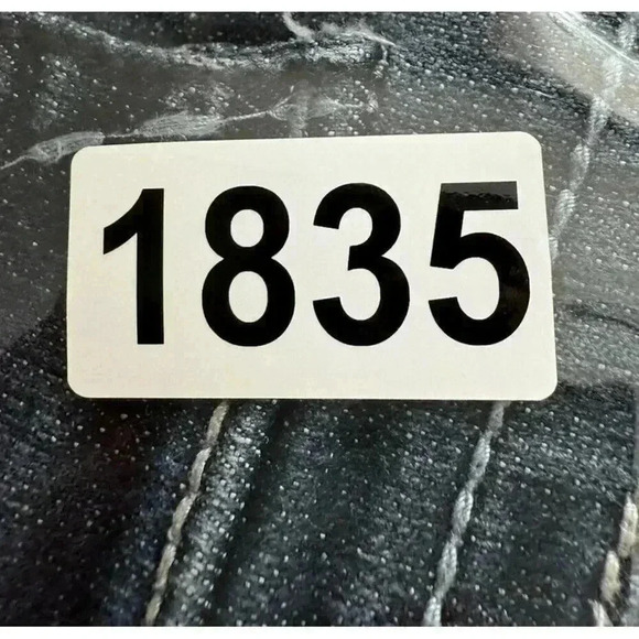 Ana A New Approach Jeans Women's Sz 6S Bootcut Mid Rise Embellished Pocket Demin - Picture 8 of 8